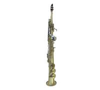 Instrumento De Saxofón Saxophone, Tubo Recto Integrado En Si Bemol, Instrumento De Saxofón Profesional (Color : Antique bronze)