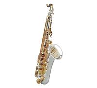 Instrumento De Saxofón Tenor Si Bemol Plateado Plateado