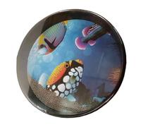 Instrumento de sonido ondulado, tambor de percusión para,Tambor de mar Comfort Sound - Tambor de perlas de metal integrado para un sonido cómodo.