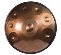 Instrumento de tambor Handpan, 440 HZ en D menor 9/10 notas Tambor de lengua de acero, con bolsa de mano suave, 2 martillos Handpan, soporte Handpan, for meditación musical, yoga, principiantes(Color: