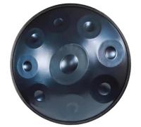 Instrumento de tambor Handpan, 440 HZ en D menor 9/10 notas Tambor de lengua de acero, con bolsa de mano suave, 2 martillos Handpan, soporte Handpan, for meditación musical, yoga, principiantes(Color: