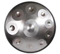Instrumento de tambor Handpan, 440 HZ en D menor 9/10 notas Tambor de lengua de acero, con bolsa de mano suave, 2 martillos Handpan, soporte Handpan, for meditación musical, yoga, principiantes(Color: