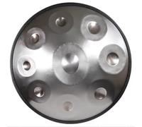 Instrumento de tambor Handpan, 440 HZ en D menor 9/10 notas Tambor de lengua de acero, con bolsa de mano suave, 2 martillos Handpan, soporte Handpan, for meditación musical, yoga, principiantes(Color: