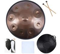 Instrumento De Tambor Handpan, Tambores De Mano De Acero De 22 Pulgadas, Tambor De Mano De Acero De 432 Hz, Forjado Y Afinado Hechos a Mano, Para Producción De Audio Profesional