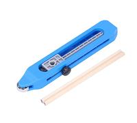 Instrumento de trazado con Calibre de Contorno, duplicador de perfiles de Formas Irregulares para carpintería, con lápiz; Herramienta de Copia de Doble Extremo en ABS para Suelos,