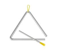 Instrumento de triángulo de música - Triángulo a mano percusión With, Trianglee Steel Trianglee percusión Instrumento | Steel Trianglee Percussion Bell With Strikers For Rhythm Education