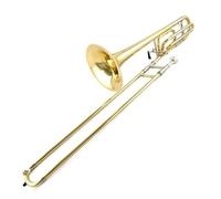 Instrumento De Trombón De Cambio De Tono Tenor Trombón Deslizante De Si Bemol A Fa Con Estuche De Transporte Liviano Trombón Para Principiantes