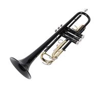 Instrumento de Trompeta, Juego de Trompeta Estándar, Instrumento Musical de Violonchelo para Principiantes, Banda Profesional, Rendimiento Negro para Niños y Adultos