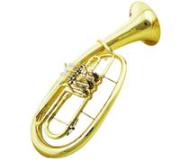 Instrumento De Trompeta Tenor Si Bemol Instrumento De Trompeta Con Llave Plana Lacado En Oro Instrumento De Tres Teclas Planas