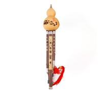 Instrumento De Viento De Madera, Flauta De Cucurbitáceas De Tres Notas, Calabaza Natural Hulusi Tradicional Nacional Chino Hulusi Profesional (Color : A key)