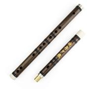 Instrumento de viento de madera y flauta de bambú tradicional pulido a mano y bellamente grabado Rendimiento Profesional Flauta De Bambú (Color : E)