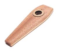 Instrumento de viento de msica Simple Kazoo de madera maciza pulida de 1 pieza