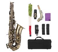 Instrumento de Viento de Viento de Saxo de Saxofón Saxofón Alto con Estuche de Transporte, para el Jugador Intermedio para Estudiantes Principiantes
