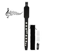 Instrumento de Viento Digital, Saxofón Electrónico Recargable HIFI MIDI de 10 Tonos, con Teclas Táctiles, 3 Sensibilidades de Soplado, 12 Acompañamientos, Boquilla Extraíble