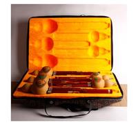 Instrumento De Viento Nacional Chino Hulusi Calabaza Natural Tono Caoba Juego De Flauta Hulusi Con Estuche Hulusi Profesional