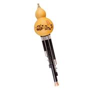 Instrumento De Viento Tradicional Calabaza Natural Tubo De Sonido De Madera Negra Llave Hulusi C/si Bemol/re Menor Flauta Hulusi Con Estuche Hulusi Profesional (Color : B flat)