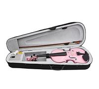 instrumento de violín Violín 4/4 Violín Acústico Rosa Negro De Madera Maciza Para Principiantes (Color : Pink)