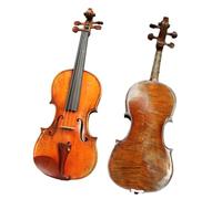 instrumento de violín Violín Acústico De Mano Antiguo, Tapa De Abeto Europeo, Parte Trasera De Arce, Tamaño 4/4, Juego De Estuche Para Puente De Violín