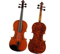 instrumento de violín Violín De 4 Cuerdas Hecho A Mano, Tapa De Abeto, Parte Trasera De Arce Con Kit De Caja De Cuerdas De Diapasón De Ébano