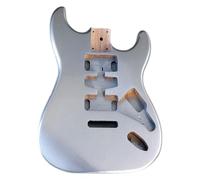 Instrumento DIY, Cuerpo De Guitarra Eléctrica, Guitarra Semiacabada Para ST Metal Plateado, Modificación De Guitarra De Álamo Mecedora Única