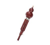 Instrumento Étnico Hecho A Mano Hulusi Red C Key B Calabaza Plana Cucurbit Flauta Con Estuche Para Principiantes (Color : B Flat)