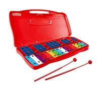 Instrumento Glockenspiel para niños - Juguete de metal cromático, instrumento musical portátil con teclas luminosas, juego de percusión educativo ligero | Larga duración para niños que aprenden l