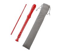 Instrumento grabador, Grabadores Instrumentos musicales Soprano 8 agujeros, con bolsa de transporte, Grabadores, Grabadores para principiantes (Rojo)