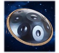 Instrumento Handpan Tambor Handpan Para Adultos, Steel Hand Drums, 22 Pulgadas Re Menor, 432 Hz/440 Hz, 9/10/12 Notas, Hand Pan Drums Sets Para Presentaciones, Principiantes(Blue,432HZ/12Note)