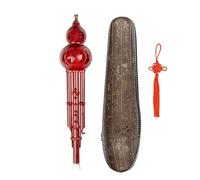 Instrumento Hulusi C Key 2 Tonos Instrumento Étnico Chino Hulusi Calabaza Cucurbitáceas Flauta Pipas De Resina Hulus Con Estuche