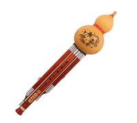 Instrumento Hulusi Flauta De Calabaza De Caoba, Llave C/B Bemol Profesional, Instrumento Musical Hulusi De Tres Notas Con Estuche (Color : Bb key)