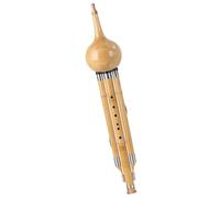 Instrumento Hulusi Flauta De Calabaza De Un Solo Vientre Hecha A Mano, Instrumento Musical Hulusi Antigrietas De Rendimiento Profesional Con Estuche (Color : C key)