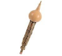 Instrumento Hulusi Flauta De Calabaza De Un Solo Vientre, Tecnología De Estampado En Caliente De Alta Gama, Instrumento De Flauta De Cucurbitáceas De Grado De Rendimiento Profesional (Color : A key)