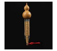 Instrumento Hulusi Flauta Hulusi De 9 Hoyos De Amplio Rango, Tipo De Juego Profesional Para Principiantes Y Adultos, Llave C/B Bemol Hulusi Con Estuche (Color : C key)