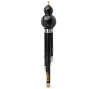 Instrumento Hulusi, Flautas Hulusi C Key, Flauta de cucurbitáceas Profesional, con Nudo Chino Instrumento Tradicional Chino, para Principiantes Aficionados Musicales (Color: Negro,