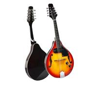 Instrumento Mandolina Con Kit De Inicio Mandolina Eléctrica Superior De Abeto Acústico 8 Cuerdas Alto Brillo Hueco Sonido F Instrumento De Mandolina Sunburst