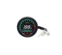 Instrumento motocicleta Instrumentos de motocicleta odómetro tacómetro medidor nivel combustible indicador LED redondo para alarma bajo voltaje para 12000rpm