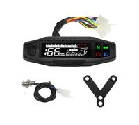 Instrumento motocicleta Medidor de odómetro digital universal para motocicleta con LED para Km/h MPH sensor calibre del motor para soporte Y/Z/W
