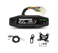 Instrumento motocicleta Medidor de odómetro digital universal para motocicleta con LED para Km/h MPH sensor calibre del motor para soporte Y/Z/W