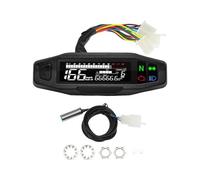 Instrumento motocicleta Medidor de odómetro digital universal para motocicleta con LED para Km/h MPH sensor calibre del motor para soporte Y/Z/W