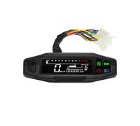 Instrumento motocicleta Medidor de odómetro digital universal para motocicleta con LED para Km/h MPH sensor calibre del motor para soporte Y/Z/W