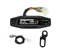 Instrumento motocicleta Medidor de odómetro digital universal para motocicleta con LED para Km/h MPH sensor calibre del motor para soporte Y/Z/W