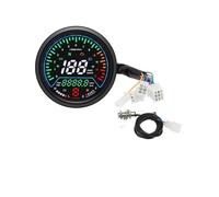Instrumento motocicleta Medidores digitales universales para tablero de instrumentos motocicletas indicador marcha alarma para 12000 RPM en kmh/mph para GN125