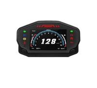 Instrumento motocicleta Odómetro Digital TFT Universal para motocicleta tacómetro para 12000RPM con alarma tablero de Moto para cilindros 2/4