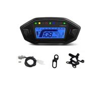 Instrumento motocicleta Tacómetro digital LED para motocicleta 0-13000 RPM 7 colores retroiluminación tablero con sensor odómetro universal para 1 2 4 para cilindros