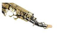 Instrumento Musical Bb Saxofón Saxophone Doblado Superficie Del Instrumento Teclas De Oro Níquel Negro