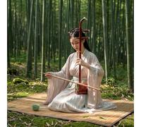 Instrumento Musical Chino Erhu, Violín Chino De Dos Cuerdas De Palisandro Con Accesorios Incluidos Para Principiantes, Actuaciones Y Exámenes De Nivel.(Red-B)