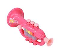 Instrumento Musical con Diseño de Simulación de Juguete de Bocina con Efecto de Iluminación Dinámica para Mayores de 3 Años, Educación Musical (Pink)