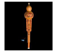 Instrumento Musical De Flauta De Cucurbitáceas De Doble Tono En Tecla C/flauta De Cucurbitáceas Plana En Si Para Estudiantes Principiantes Hulusi Profesional (Color : B Flat)