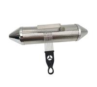 Instrumento musical de Guiro de metal Shaker Scraper Instrumento musical Cilindro redondo Instrumento de percusión latina