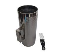 Instrumento musical de Guiro de metal Shaker Scraper Instrumento musical Cilindro redondo Instrumento de percusión latina